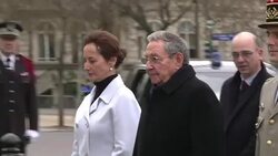 CLEAN : France welcomes Cubas Castro in historic visit News Clip