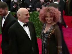 Diane von FÃ¼rstenberg at "PUNK: Chaos To Couture" Costume Institute Gala Stock Footage
