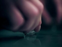 Confidence and Self Esteem. Pawn see's himself as a king. Stock Footage