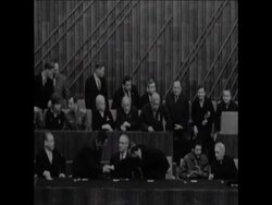 CAN371 RUSSIAN PRESIDENT LEONID BREZHNEV ATTENDS LARGE CONFERENCE IN MOSCOW News Clip