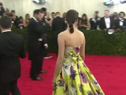 Emmy Rossum - 'Charles James: Beyond Fashion' Costume Institute Gala - Arrivals Stock Footage
