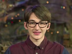 SPEECH - Isaac Hempstead Wright at THE BOXTROLLS Roll Into FirstEnergy All-American Soap Box Derby Stock Footage