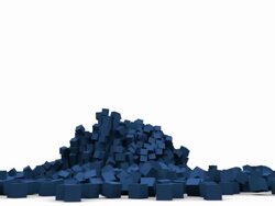 Collapsing Block Stock Footage