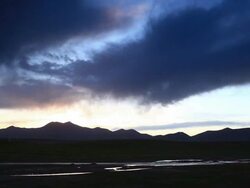 River in Tibet Stock Footage