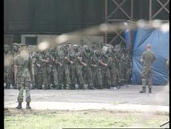 Congo - US marines stage mock evacuation News Clip