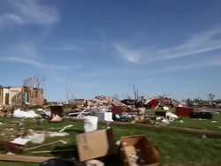 Series Of Tornadoes Rips Through Oklahoma City Area Stock Footage