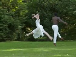 HD DOLLY: Ballet In The Park Stock Footage