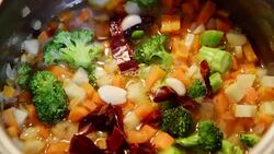 Preparing vegetables Stock Footage
