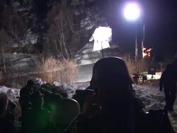 ATMOSPHERE Film set at the Age of Heroes Set Visit at Haugesund . (Footage by WireImage Video/GettyImages) Stock Footage