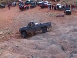 Truck Rollover Stunt Fail Stock Footage