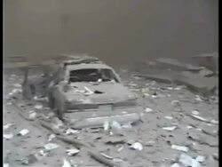 Debris and Destruction on 911 at WTC site Stock Footage