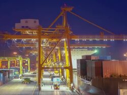 Container Port Stock Footage