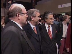 GERMANY: SHARE PRICES IN DEUTSCHE TELEKOM LIFTED BY BUYING FRENZY News Clip