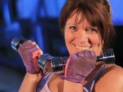 Gym Woman 12 Stock Footage