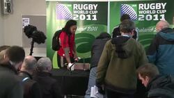 CLEAN: All Blacks meet families of Christchurch quake victims News Clip