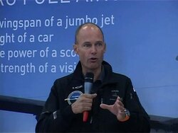 CLEAN:Solar plane's night flight delayed by technical problem News Clip