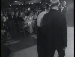 Billie-Jean King and Rod Laver dancing Stock Footage