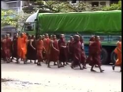 CLEAN: Monks put pressure on Myanmar News Clip