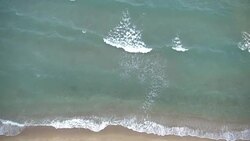Aerial view sea and beach Stock Footage