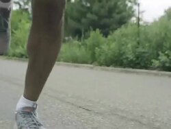 Runner's Legs Stock Footage