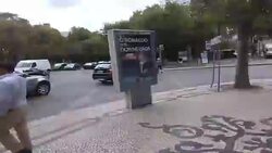 Walking in the Avenue Stock Footage