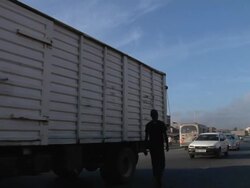Traffic and pedestrians in Nairobi, Kenya News Clip
