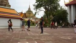 Tourist Pedestrian Travel Temple Famous Place,Time lapse Stock Footage