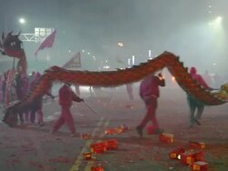 Bom Bing dragon Stock Footage