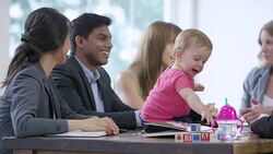 Bringing a Baby to Work Stock Footage