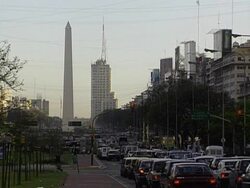 traffic in buenos aires Stock Footage
