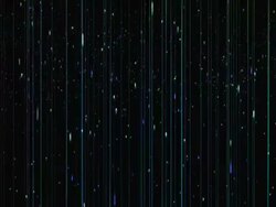 Luminous particle moving along the fine lines Stock Footage