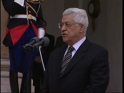 President Jacques Chirac meets with Palestinian counterpart News Clip