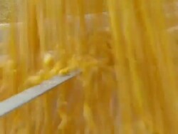 CU Corn hitting bars and being poured into truck / Chelsea, Michigan Stock Footage