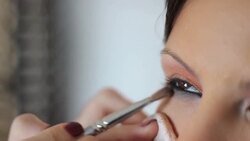 eye makeup Stock Footage