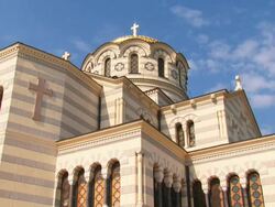 Orthodox church (time lapse) Stock Footage