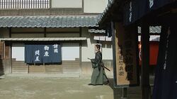 Samurai in Edo Village Stock Footage