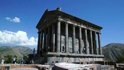 Temple of Garni Stock Footage