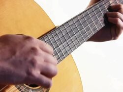 Playing guitar (HD) Stock Footage
