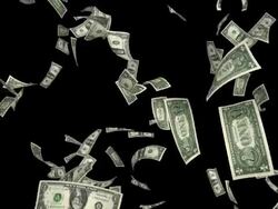 $1 Dollar #a + ALPHA NTSC Stock Footage