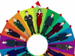 She stands out Stock Footage