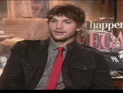 Ashton Kutcher and Cameron Diaz Interview Stock Footage