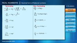 Identifying Terminating and Non-Terminating Decimals in Rational Numbers Instructional Video