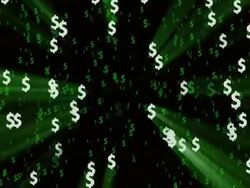 Dollar Flight Stock Footage