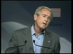 President Bush meets with PM Harper and President Calderon News Clip