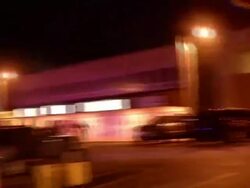 Police out in force following Darren Wilson jury decision Stock Footage