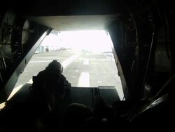 Troops In Transport Plane Stock Footage