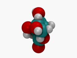 CGI showing space-filling three-dimensional molecular model of vitamin C Stock Footage