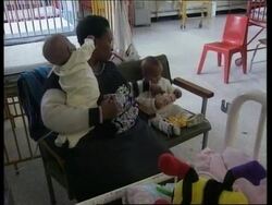 SOUTH AFRICA: TWIN SUFFERING FROM AIDS (V) News Clip