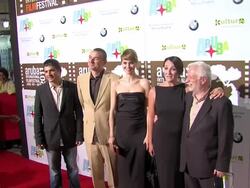 Jonathan Vieira, Giuseppe Cioccarelli, Paola Cortellesi, Lucia Ocone, Claudio Masenza at the Aruba International Film Festival: Nessuno Mi Puo Giudicare and Ciao! Premieres at Aruba . (Footage by WireImage Video/Getty Images Entertainment Video) Stock Footage