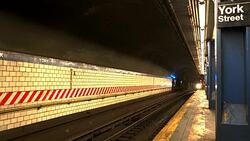 York Street subway station Stock Footage